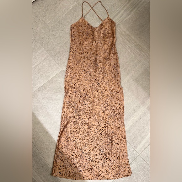 Aritzia Babaton Bellamy Cheetah Slip Dress - Picture 1 of 10
